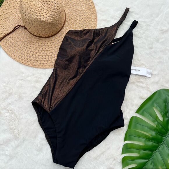 Amoressa by Miraclesuit Lunar Eclipse Horizon One Shoulder Swimsuit - Picture 7 of 11